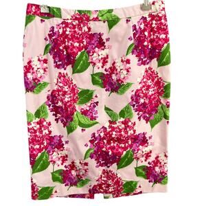 Linea by Louis Dell'Olio Skirt Womens S Pink Red Floral‎ Feminine Cottage Barbie